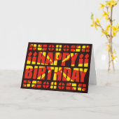 Geburtskarte für Nordmakedonien Karte (Gelbe Blume)