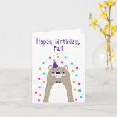 Geburtskarte für Pai Karte (Gelbe Blume)