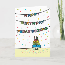 Geburtskarte für Pedar Bozorg Karte