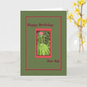 Geburtskarte für Pen Pal Karte (Gelbe Blume)