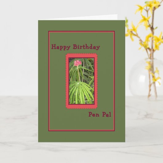 Geburtskarte für Pen Pal Karte (Gelbe Blume)