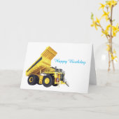 Geburtskarte für schwere Maschinen Karte (Gelbe Blume)