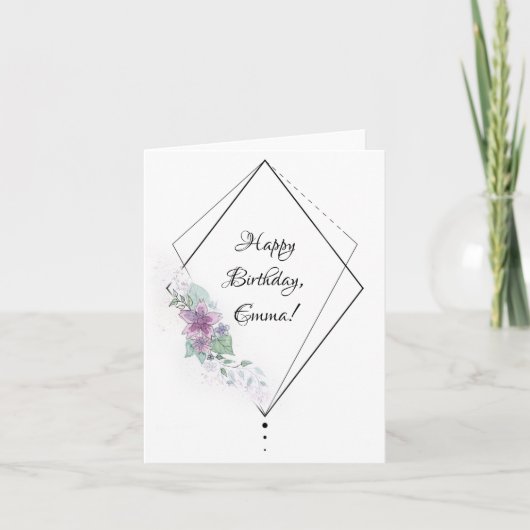 Geburtskarte für sie karte (Vorderseite)