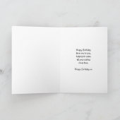 Geburtskarte - Geburtstag mit Kaninchen hoppen Karte (Innenseite)