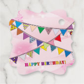 Geburtskarte Geschenkanhänger (Rückseite)