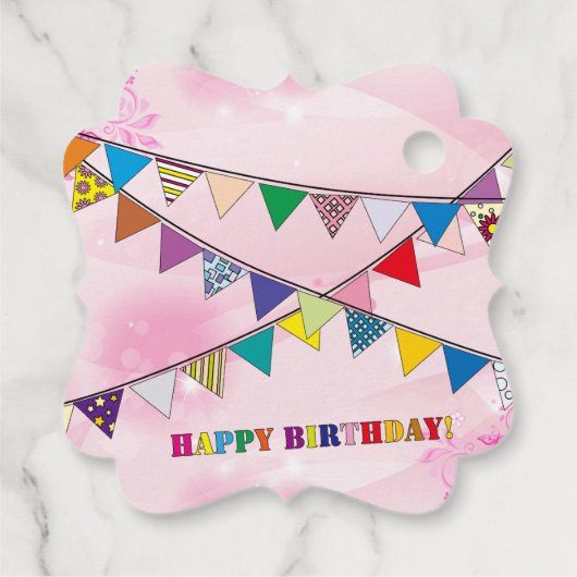 Geburtskarte Geschenkanhänger (Rückseite)