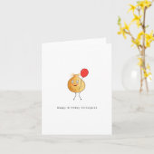 Geburtskarte. Happy Birthday Chick, Chickpea, Pub Karte (Gelbe Blume)