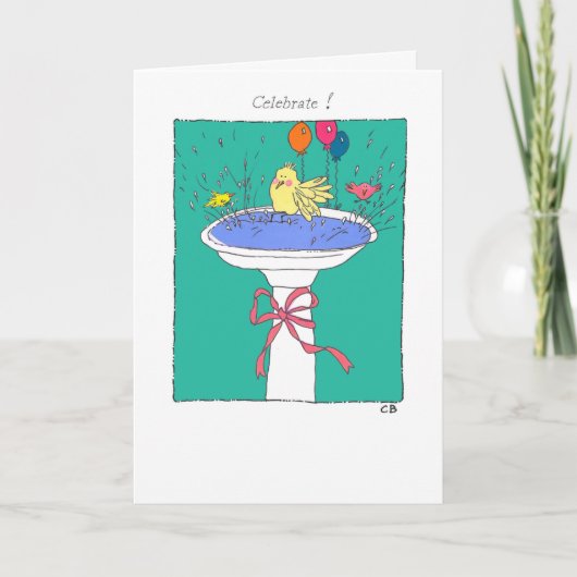 Geburtskarte "Hoppy" Karte (Vorderseite)