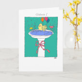 Geburtskarte "Hoppy" Karte (Gelbe Blume)