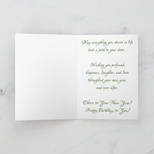 Geburtskarte "In Throat" Karte (Innenseite)