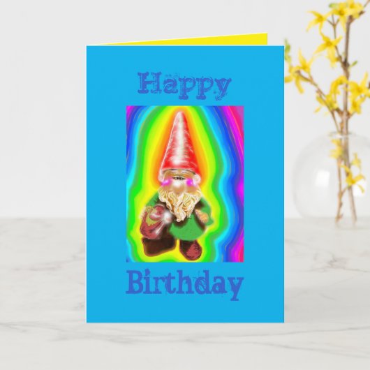 Geburtskarte Karte (Gelbe Blume)