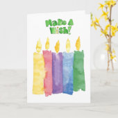 Geburtskarte Karte (Gelbe Blume)