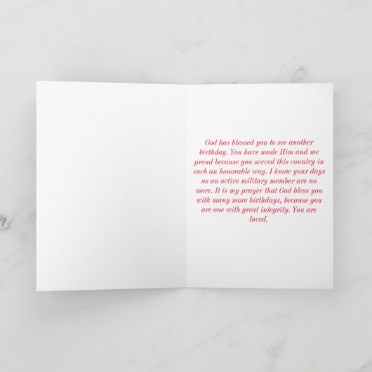 Geburtskarte Karte (Innenseite)