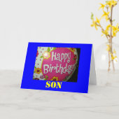 Geburtskarte Karte (Gelbe Blume)