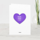 Geburtskarte Karte (Rückseite)