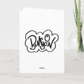 Geburtskarte Karte (Rückseite)