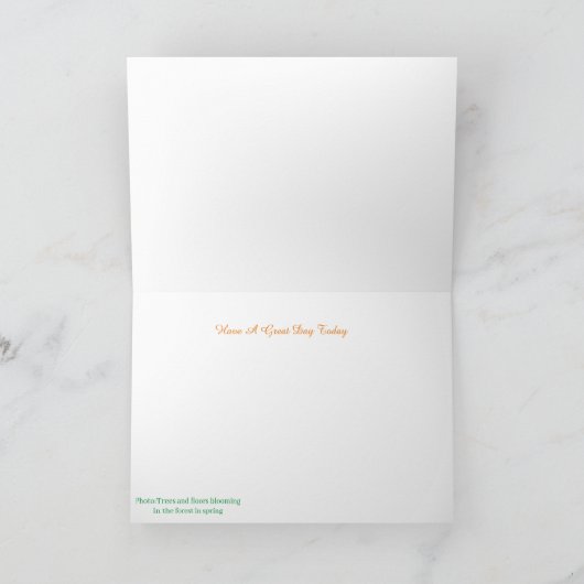 Geburtskarte Karte (Innenseite)