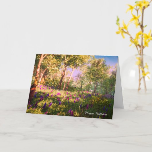 Geburtskarte Karte (Gelbe Blume)