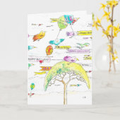 Geburtskarte Karte (Gelbe Blume)