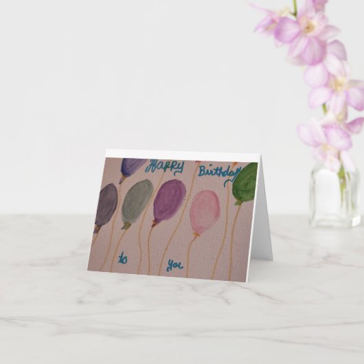 Geburtskarte Karte (Orchidee)