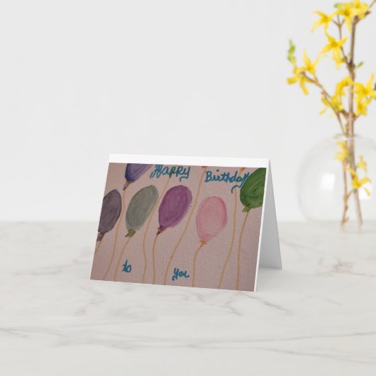 Geburtskarte Karte (Gelbe Blume)