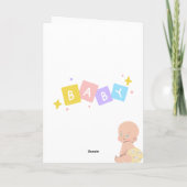 Geburtskarte Karte (Rückseite)