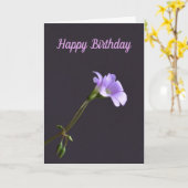 Geburtskarte Karte (Gelbe Blume)