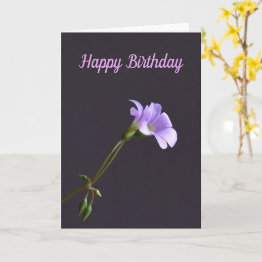 Geburtskarte Karte (Gelbe Blume)