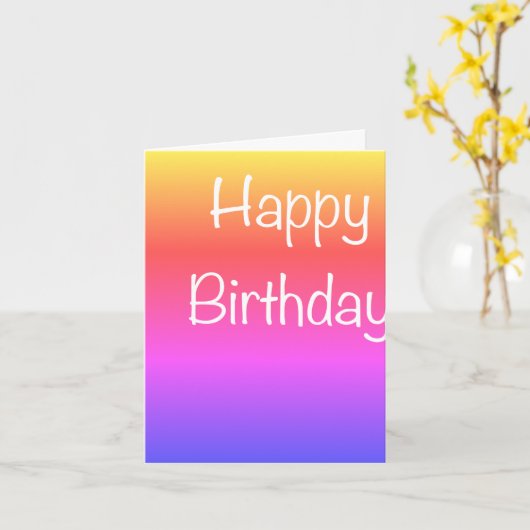 Geburtskarte Karte (Gelbe Blume)