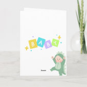 Geburtskarte Karte (Rückseite)