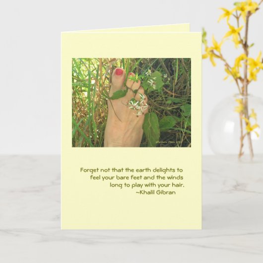 Geburtskarte Karte (Gelbe Blume)