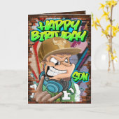 Geburtskarte Karte (Gelbe Blume)