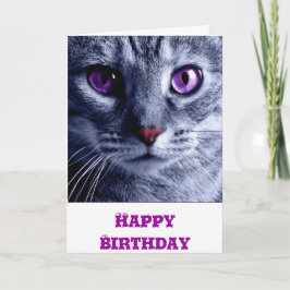 Geburtskarte: Katze Geburtstagskarte Karte