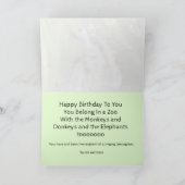 Geburtskarte "Lemur-Gram" Karte (Innenseite)