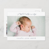 Geburtskarte mehrerer Fotos Postkarte (Vorne/Hinten)