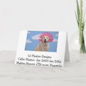 Geburtskarte mit Hund-Foto Karte (Rückseite)