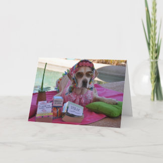 Geburtskarte mit Hund-Foto Karte