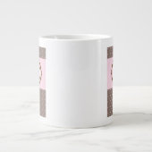 Geburtskarte mit Kuchen Jumbo-Tasse (Vorderseite)