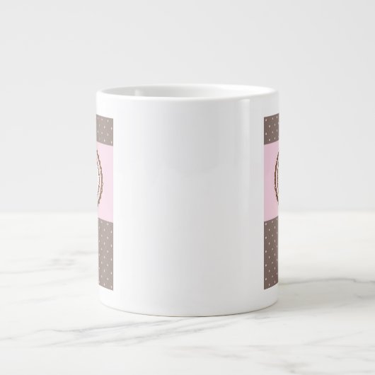 Geburtskarte mit Kuchen Jumbo-Tasse (Vorderseite)