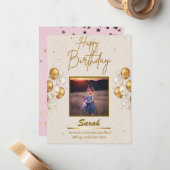 Geburtskarte Mitteilungskarte (Vorderseite/Rückseite Beispiel)