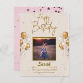 Geburtskarte Mitteilungskarte (Vorne/Hinten)