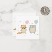 Geburtskarte Mitteilungskarte (Vorderseite/Rückseite Beispiel)