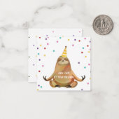 Geburtskarte Mitteilungskarte (Vorderseite/Rückseite Beispiel)