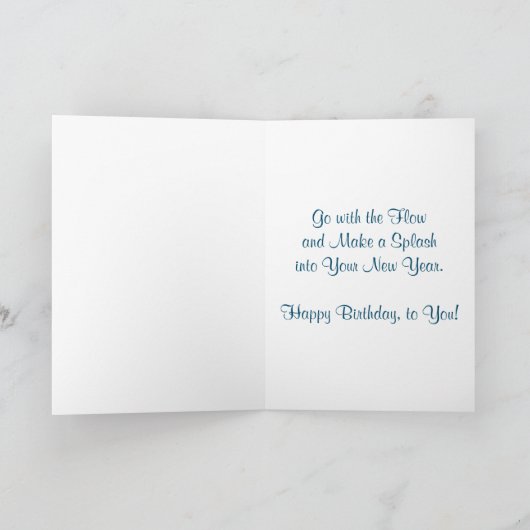 Geburtskarte "Multnomah Falls" Karte (Innenseite)