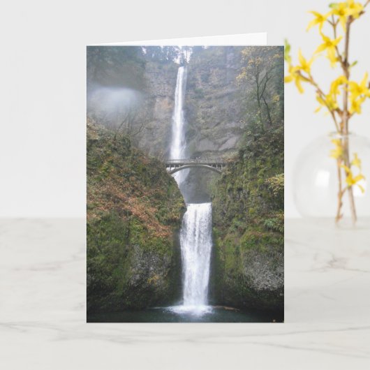 Geburtskarte "Multnomah Falls" Karte (Gelbe Blume)