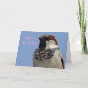 Geburtskarte niedlicher kleiner Vogel Karte