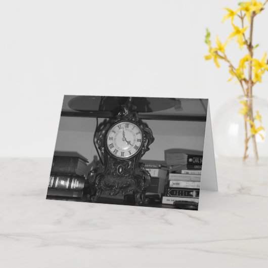 Geburtskarte "Oak Grove Clock" Karte (Gelbe Blume)