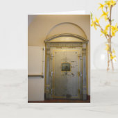 Geburtskarte "Old Hotel Doors" Karte (Gelbe Blume)