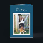Geburtskarte "Perfect Friend" mit Niedlichem Basse Karte<br><div class="desc">Geburtskarte "Perfect Friend" mit Niedlichem Basset</div>
