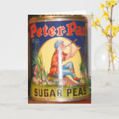 Geburtskarte "Peter Pan Sugar Peas" Karte (Gelbe Blume)